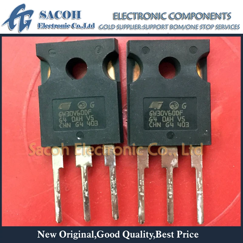 

New Original 2Pcs/Lot STGW30V60DF GW30V60DF STGW30V60 OR STGW35NB60SD GW35NB60SD TO-247 30A 600V Power IGBT Transistor