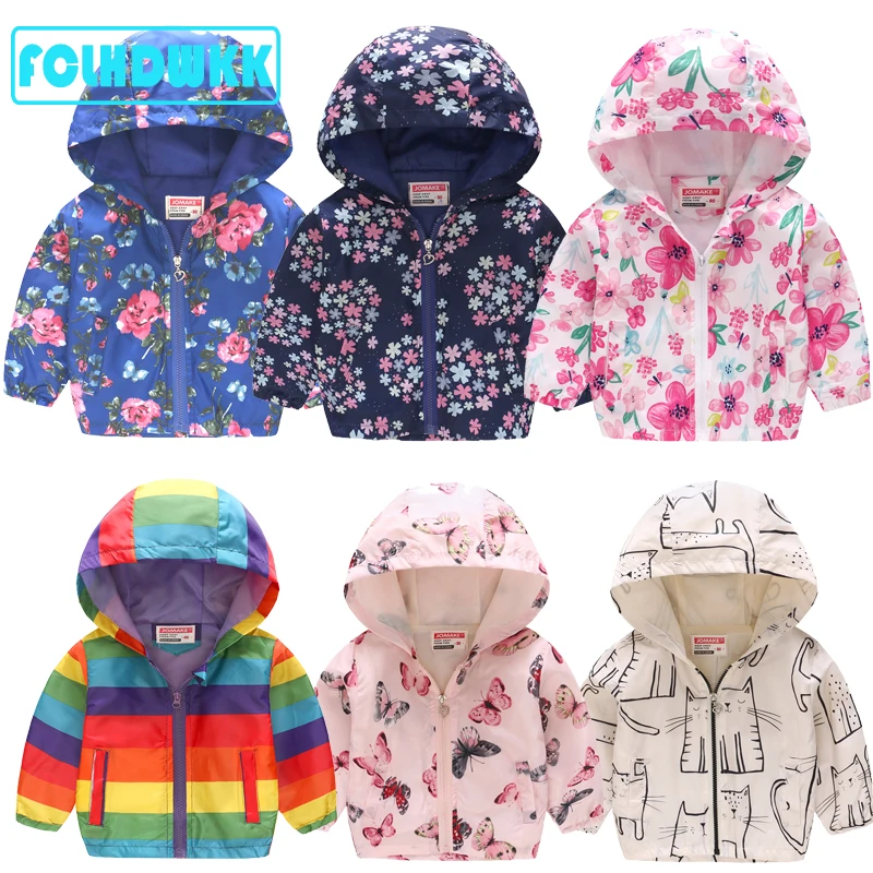 Spring summer Kids Clothes Boys Girls Jackets Children Hooded Windbreaker Infant Waterproof Hoodies Toddler Baby Coat For Kids