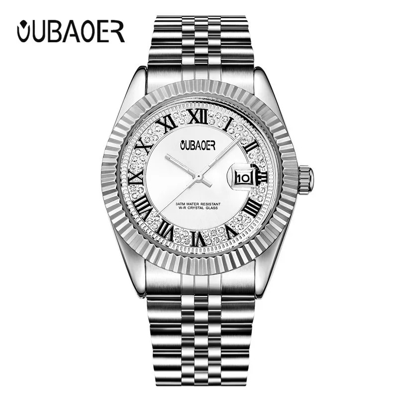 

Top Brand Luxury OUBAOER erkek kol saati Date Clock Men Sports Watch Men Quartz Casual Wrist Watch Men relogio masculino horloge