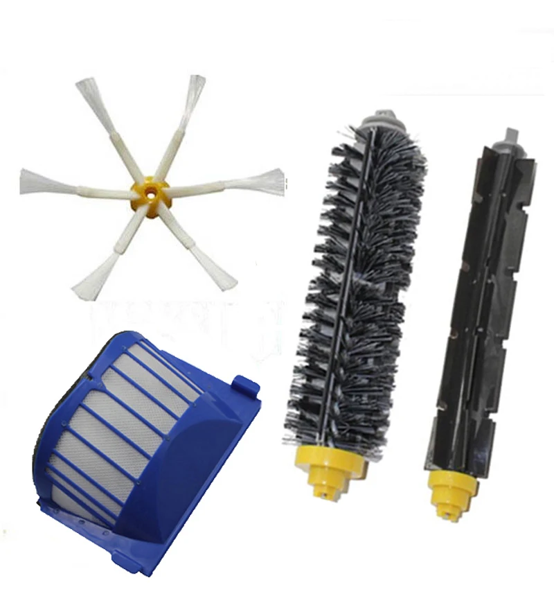 خافق شعيرات مرن وفرشاة المسلحة لفلتر Aero Vac لـ iRobot Roomba 600 ، سلسلة 620 630 650 660 ، جودة عالية