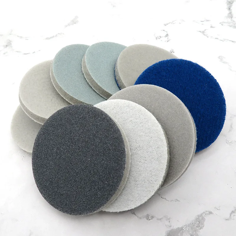 10PCS 2 Inch(50mm) Sponge-Backed Hook&ampLoop Waterproof Sanding Discs Round Sanding Sponge for Rotary Tools Polishing Accessori