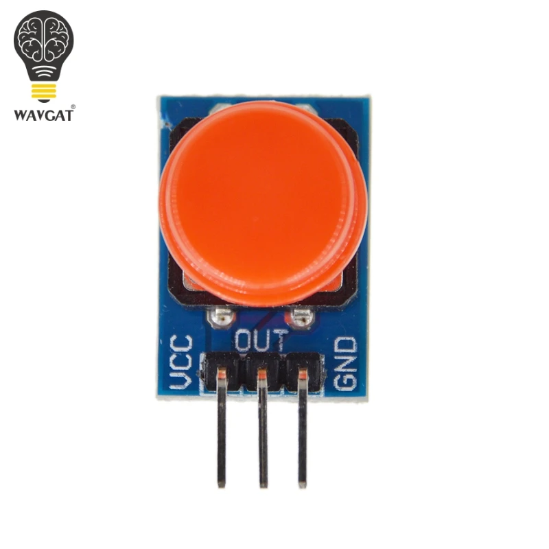 5PCS 12X12MM Big key module WAVGAT Big button module Light touch switch module with hat High level output for arduino