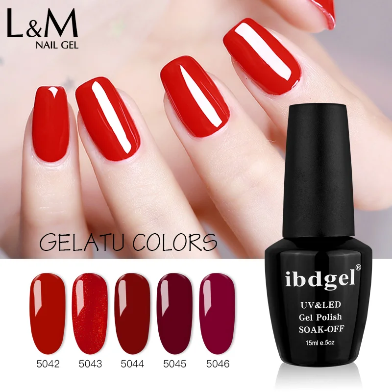 1 pc ibdgel 120 colours gel polish glaze nail gel varnish non-toxic UV LED Nail gel polish manicure