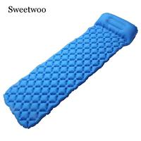 Camping Sleeping Pad Ultralight, Self Inflating Sleeping Pad Camping, Backpacking, Hiking With Pillow, Lightweight, Waterproof