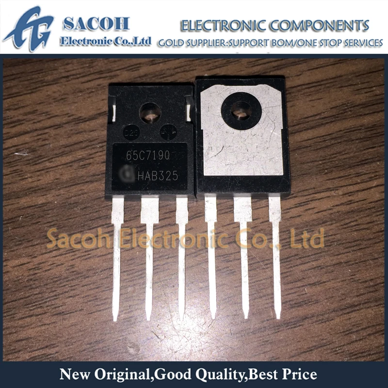 

Refurbished Original 10Pcs/Lot IPW65R190C7 65C7190 OR IPW65R190C6 65C6190 TO-247 13A 650V N-Ch Power MOSFET