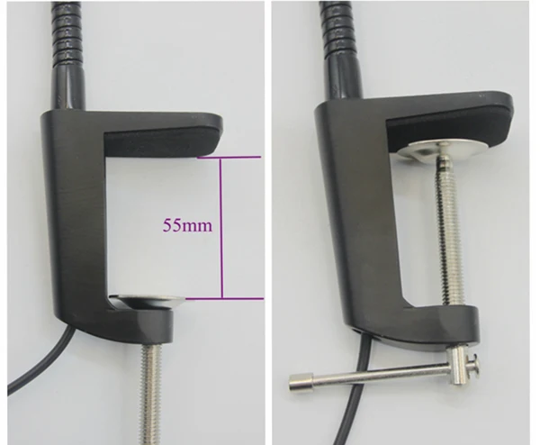 3W Led Snake Pipe Clip Task Lamp For Woodworking Lathe Wood turning Lathe Plug In Head