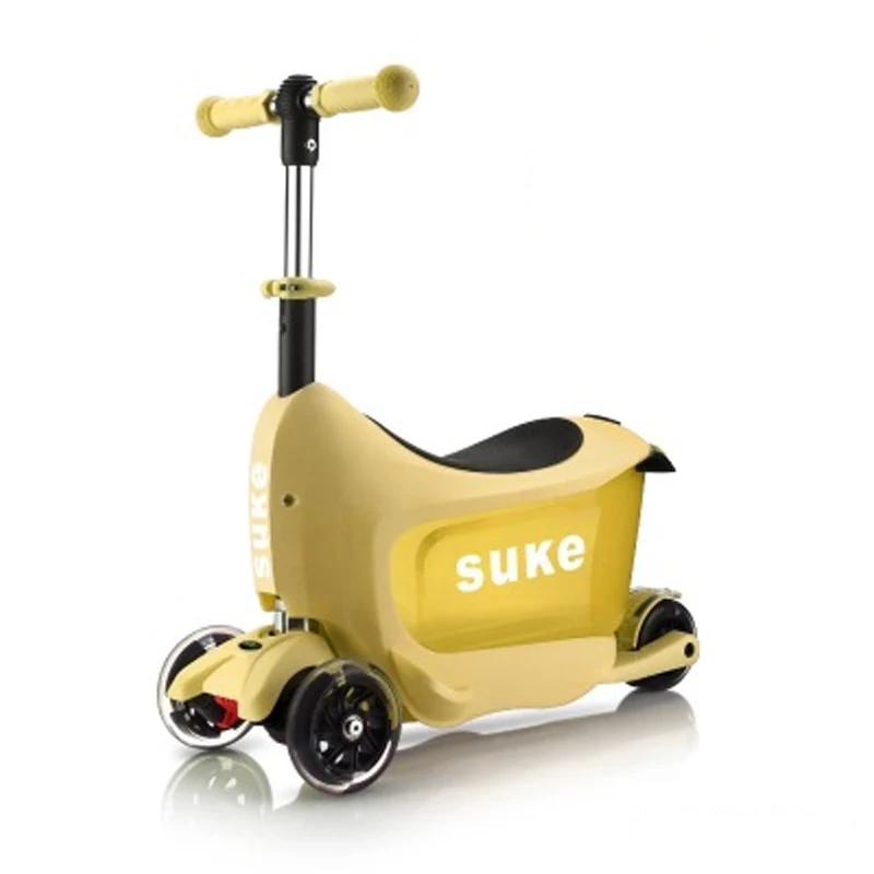 New kids Multifunction Super skateboard Mountable and removable high quality Rolling Luggage Spinner brand Travel Suitcase