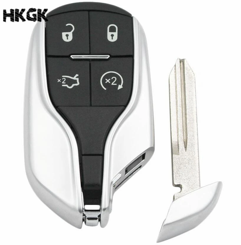 

Replacement Smart Remote Key Shell Case Trunk Button for for Maserati Ghibli Quattroporte
