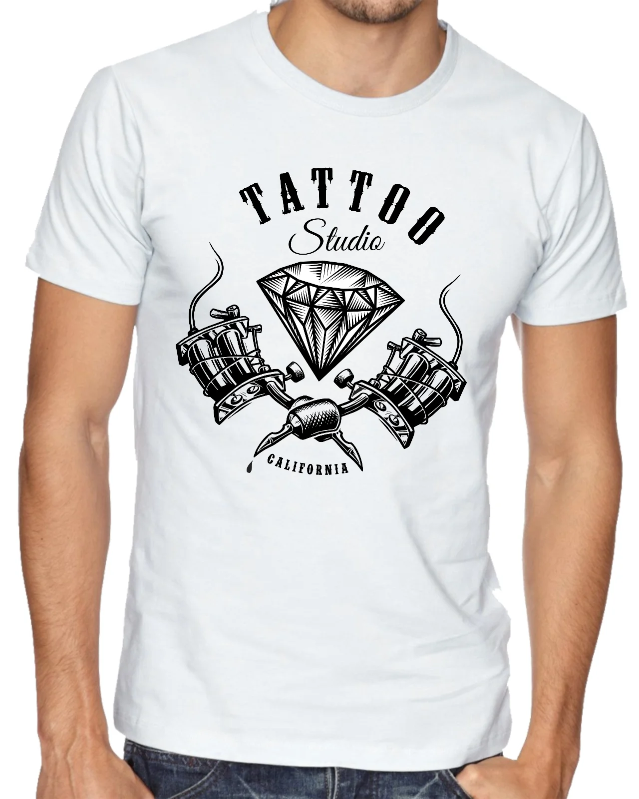 New 2019 Fashion 100% Cotton for Man Shirts Tattoo,Rockabilly,Culture,Motorcycle,,Tatouage,Ink,Dermographe Printing on T Shirts