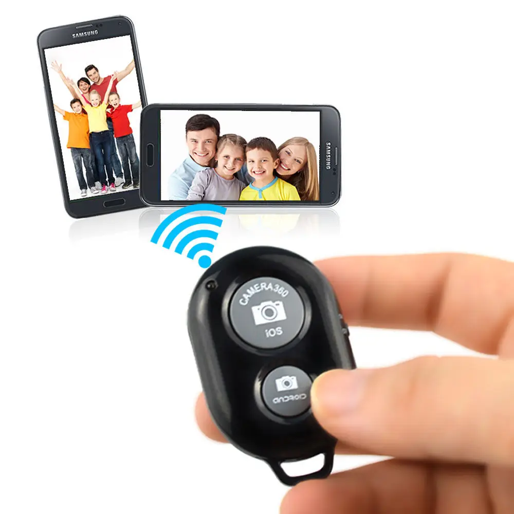 Mini Wireless Bluetooth Selfie รีโมทชัตเตอร์สำหรับ Iphone Xiaomi Huawei Android Smartphones