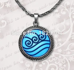 Water Tribe Necklace Avatar the Last Airbender Jewelry Glass Dome Pendant Necklace HZ1