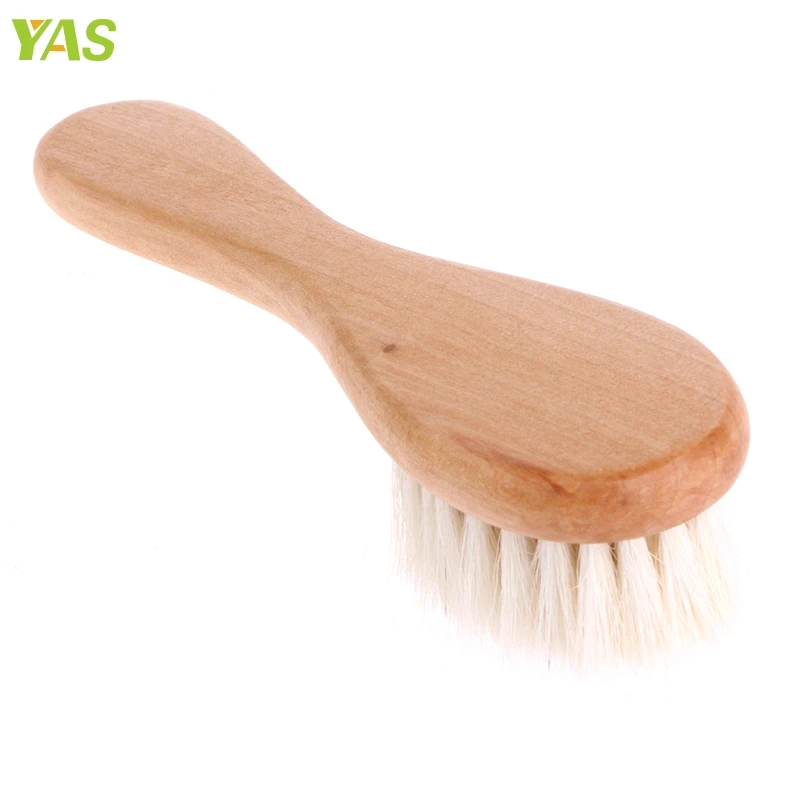 Wooden Handle Brush Baby Hairbrush Newborn Hair Brush Infant Comb Head Massager For Boys And Girls #330