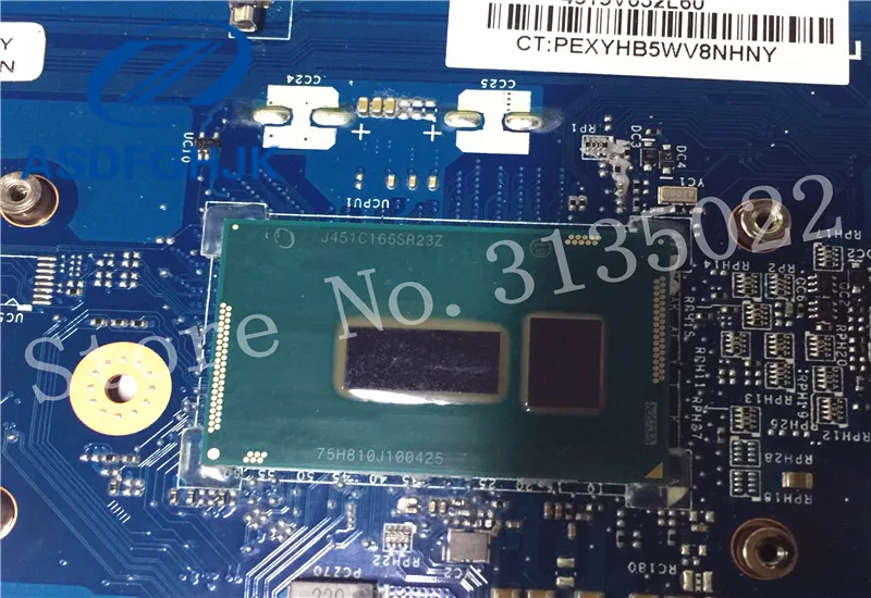 Laptop Motherboard 801860-501 FOR HP 15-R Motherboard LA-B972P DDR3L SR23Z i3-5010U Integrated 100% Test ok