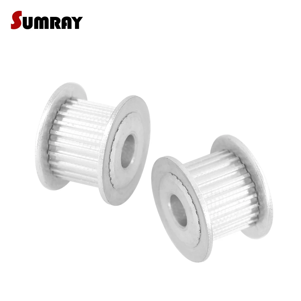 2pcs Tooth Belt Pulley MXL 24T 5/6/6.35/7/8/10mm Inner Bore 7/11mm Width Synchronous Pulley Wheel for 3D Printer