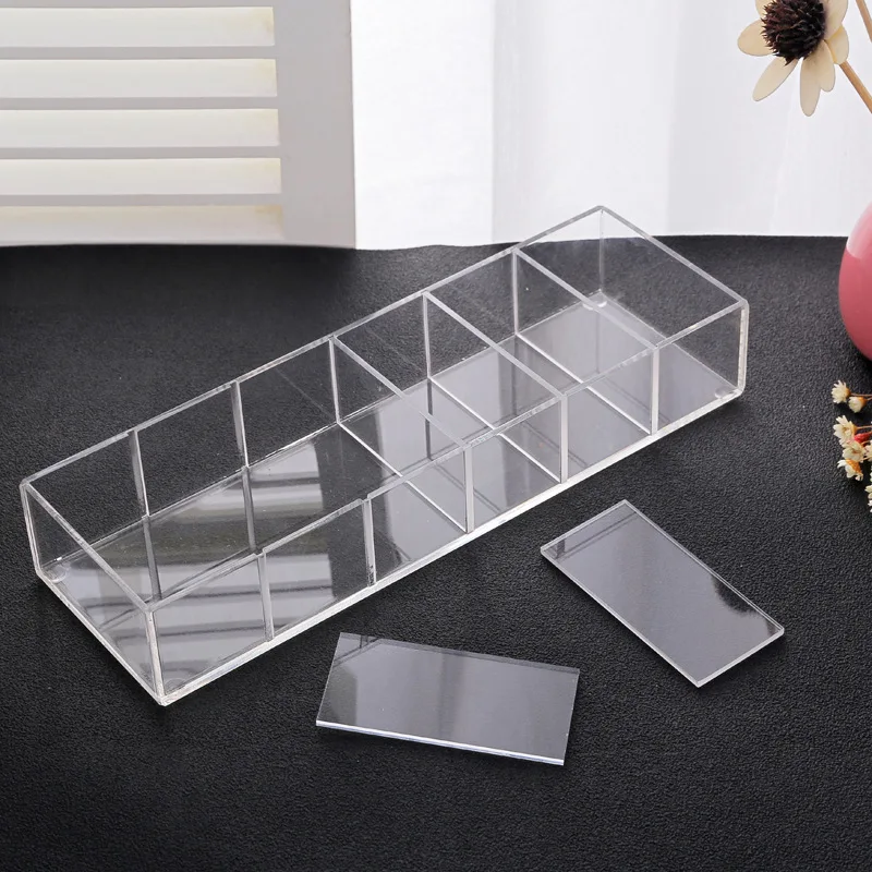 Clear Acrylic Makeup Organizer CC Cream Storage Box organizador maquillaje Plastic Cosmetic Holder Cabinet Powder Display Box