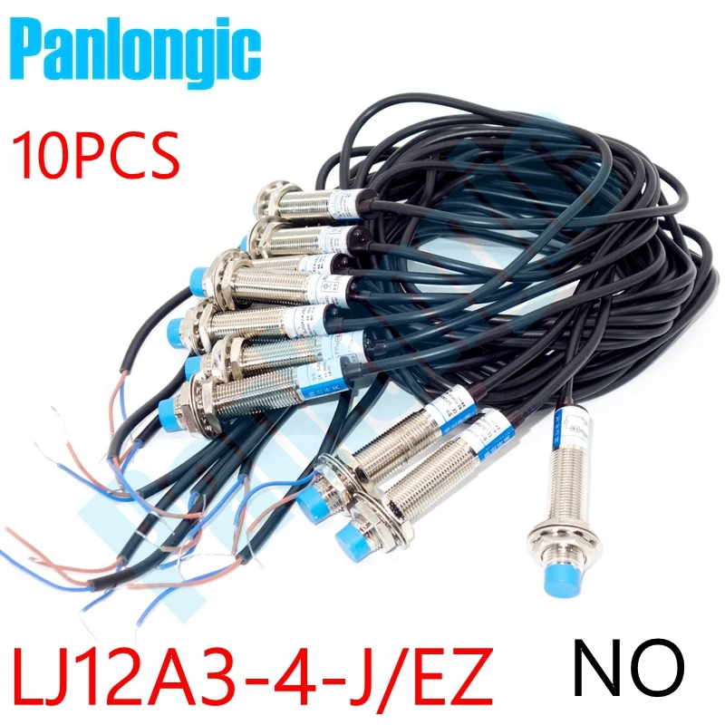 

10pcs LJ12A3-4-J/EZ 2-wires NO Normal Open 4mm Detection Proximity Sensor AC 90~250V Inductive Proximity Sensor Switch