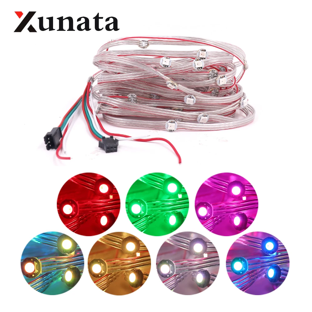 

WS2812B Pre-Soldered Leds LED Module String 5V SK6812 RGBW RGBWW WWA Addressable Individually Panel 5050 RGB with Heatsink Board