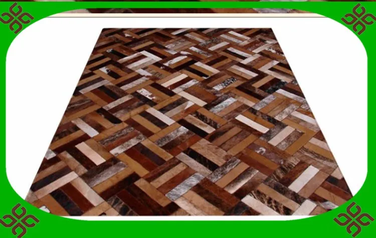 

2018 free shipping 100% natural genuine cowhide cowhide tiger skin rug