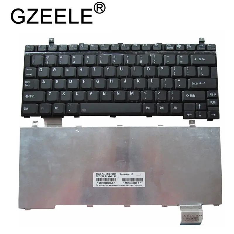 

GZEELE new laptop Keyboard for Toshiba Portege M500 P100 PR100 R100 S100 P2000 P2010 3505 M400 4350 3500 US Teclado layout BLACK