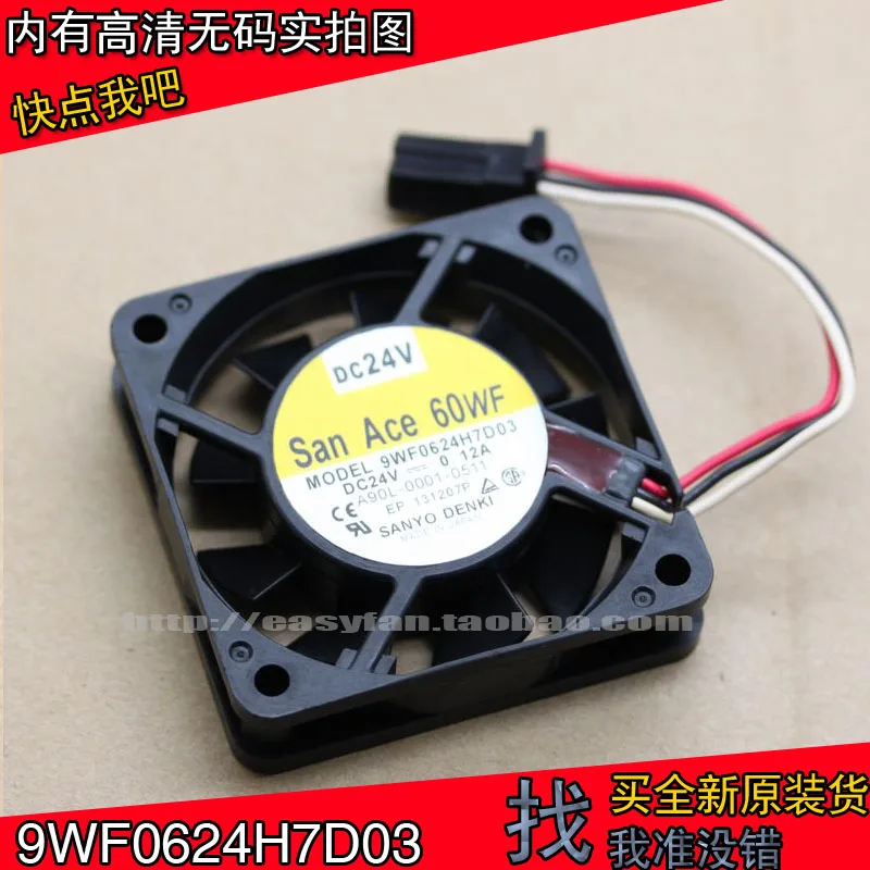 

NEW SANYO DENKI SAN ACE 9WF0624H7D03 24V FOR FANUC 6CM 6015 0.12A cooling fan