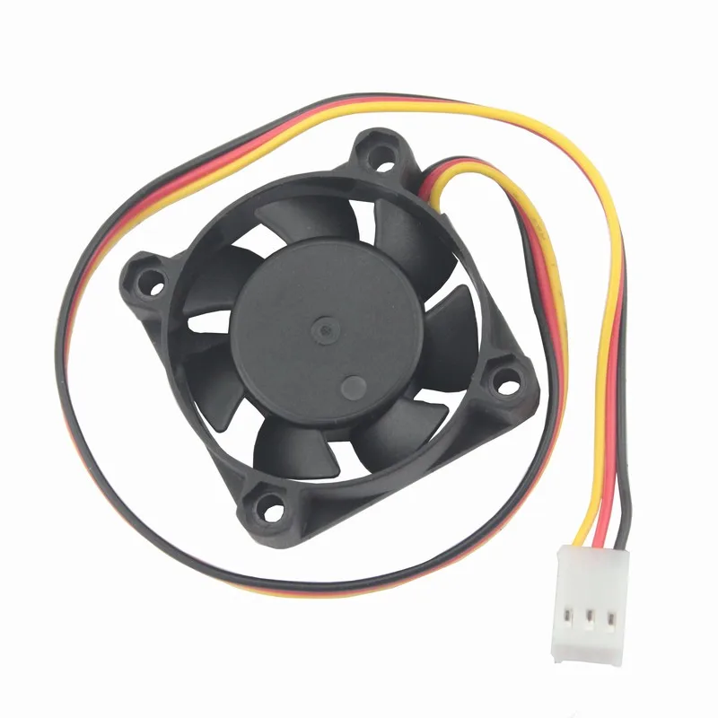 Gdstime 5 pcs 12 Volt 3Pin 4010 Cooling Fan 40x40x10mm DC Brushless Small Fan 12v 40mm x 10mm PC Heatsink Cooler 4cm