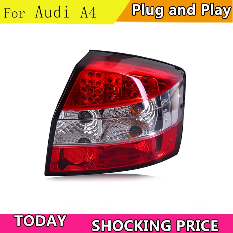 doxa Car Styling Tail Lamp for Audi A4 Tail Lights 2009 2010 2011-2012 for A4 Rear Light DRL+Turn Signal+Brake+Reverse