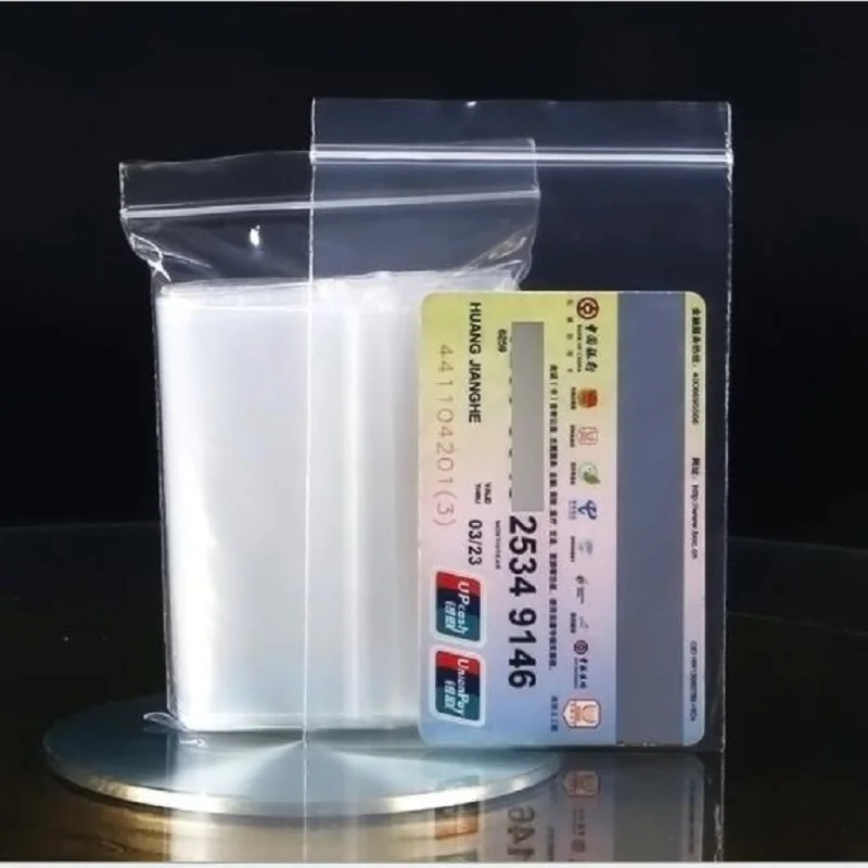 

100PCS Ziplock Bag Clear Plastic Bag 13X19CM Smell Proof Bags Reusable Food Packaging Bag Food Wrap Plastic Wrap Food Pouch