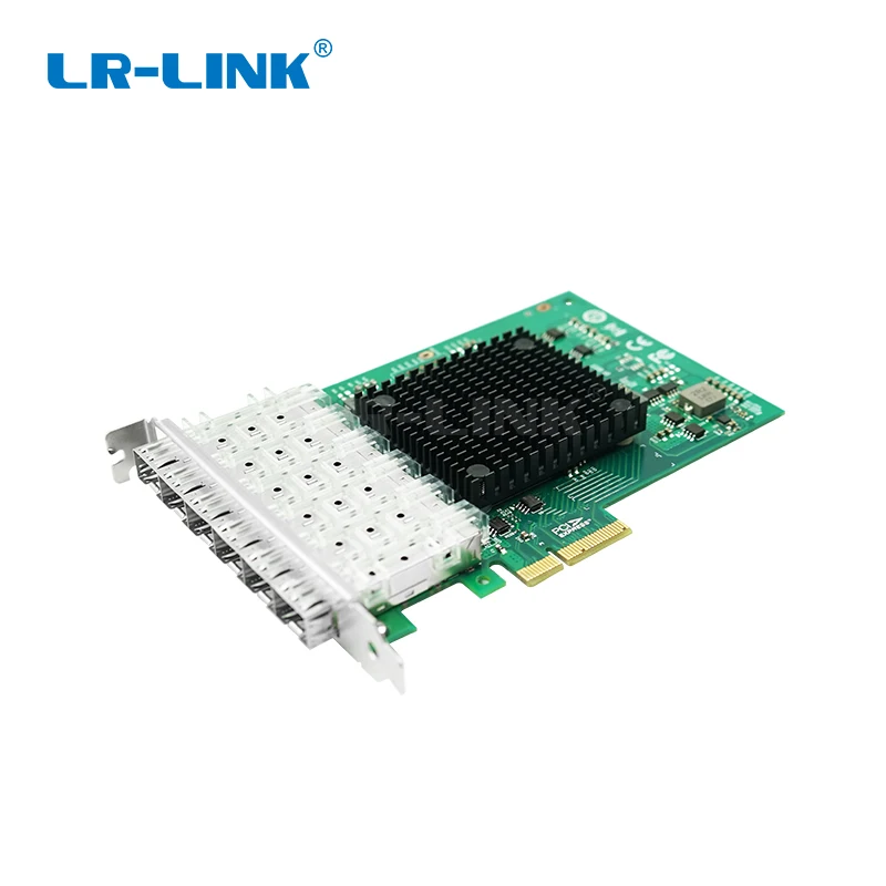 LR-LINK 1006PF-6SFP Gigabit Adaptor Server Lan Serat Optik Ethernet 1Gb PCI Express X4 Kartu Jaringan Enam Port Intel I350 NIC