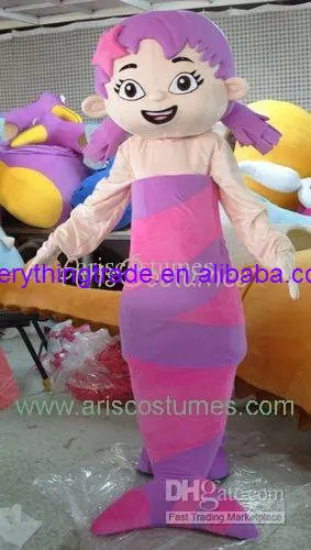 Hot sale 2014 bubble guppies character mascot costume carnival costumes cartoon wear characters party costumes