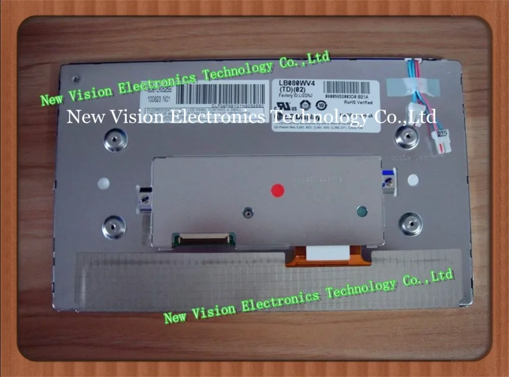 

For Sale LB080WV4(TD)(02) Original 8 inch 800*480 TFT CCFL LCD Screen for Car Navigation, Audio, Video