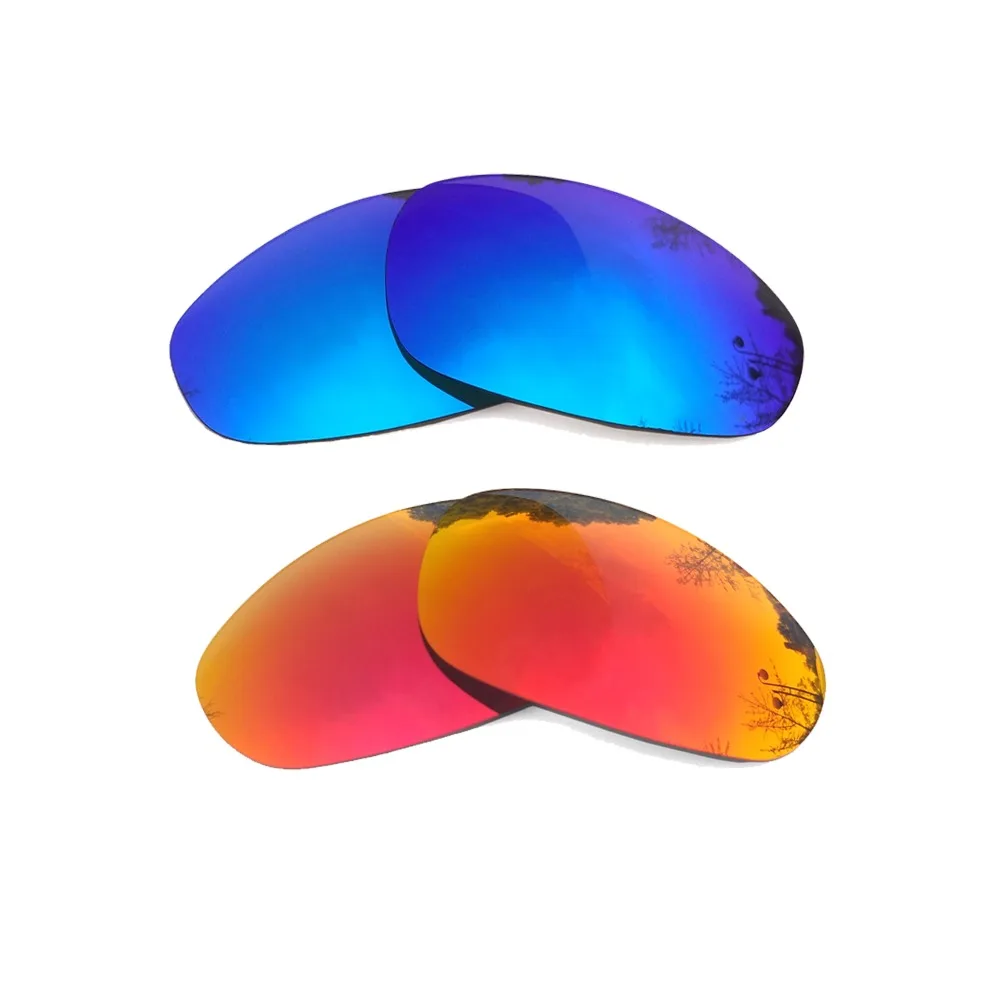 

Ice Blue & Orange Red Mirrored Polarized Replacement Lenses for Juliet Frame 100% UVA & UVB