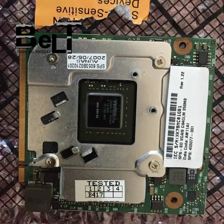 Mới GeForce FX 570M FX570M G84-950-A2 256MB Laptop Đồ Họa Video Thẻ Dành Cho HP 8510P 8510W HP8510P 8510W Miễn Phí Vận Chuyển