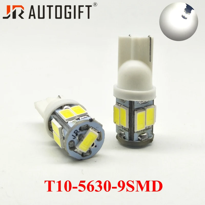 

50PCS 12V 24V Car Led Lamp T10 9smd w5w led light 5630 5730 Smd t10 9LED Clearance Bulbs Light Bulbs car led light