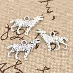 12pcs Charms Howling Wolf 26x20mm Handmade Pendant Making fit,Vintage TibetanBronze,DIY For Bracelet Necklace