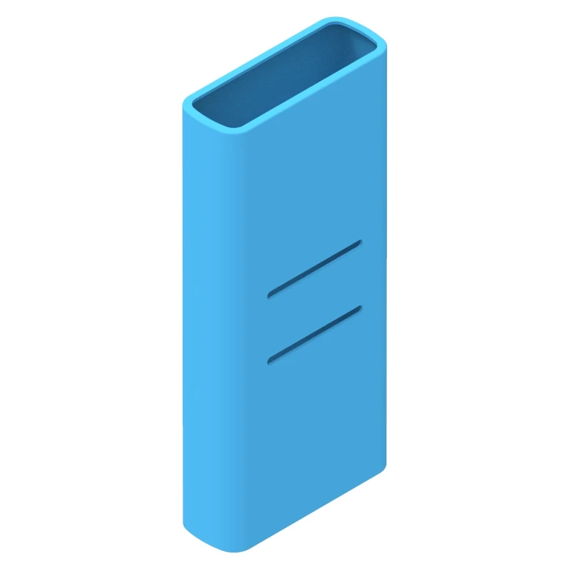 High Quality External Anti-slip Silicone Case Cover For Xiaomi Power Bank 20000 mAh 2C Power Bank Case Rubber Protector Cover