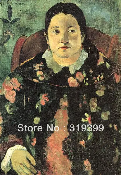 

Portrait Oil Painting Reproduction on Linen canvas, Suzanne Bambridge by paul gauguin,100%handmade,DHL Ship,Museum Quality