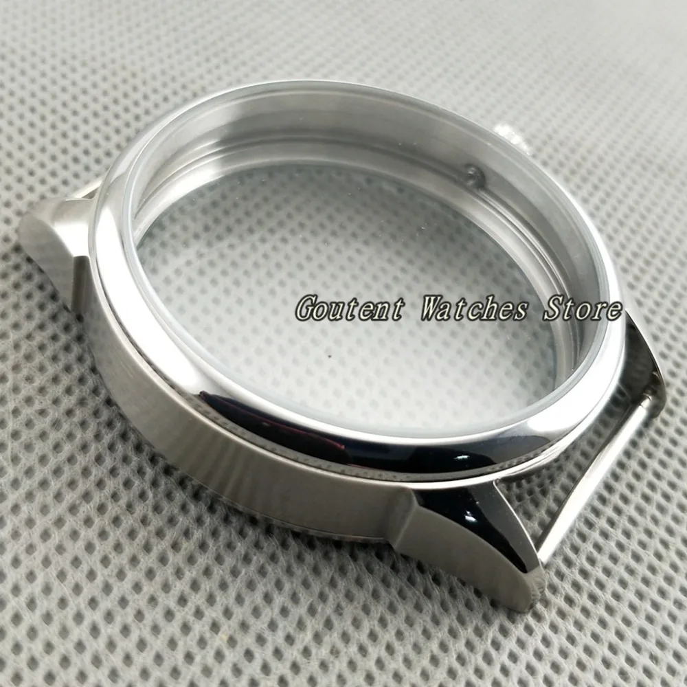 Goutent 42mm Stainless Steel Wristwatch Case Fit 6497/6498 Seagull ST36 Mechanical Watch Shell