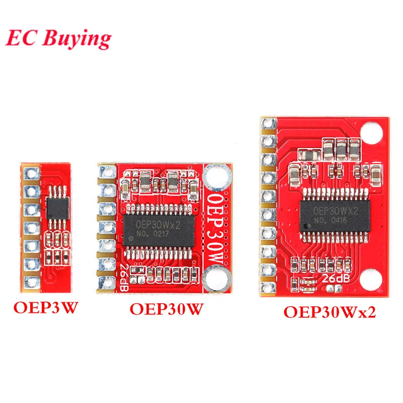 10Pcs/1pc OEP3W OEP30W OEP30W*2 Amplifier Module Mono Double Channel Digital Amplifier Board Module Mini Diy Amplifier Kit