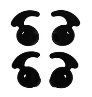 2 Pair Black Silicone Replacement Ear buds Tips for Samsung Galaxy S7edge S7 S6 S6edge Level U EO-BG920 Bluetooth Earphone