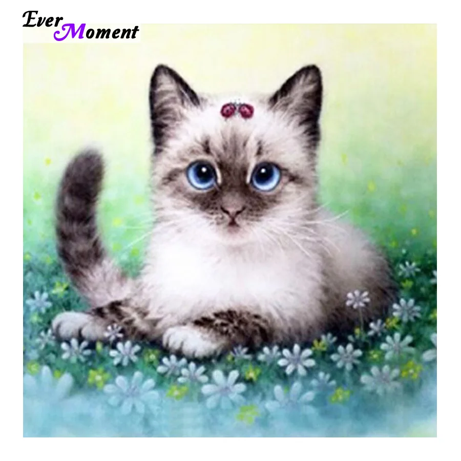 

3D DIY diamond painting needlework diamond mosaic diamond embroidery Lovely cat pattern hobbies and crafts home decor ASF405