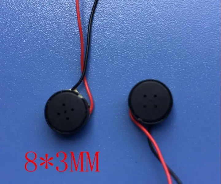 8*3mm 8ohm 1W ultrathin micro speaker horn for bluetooth