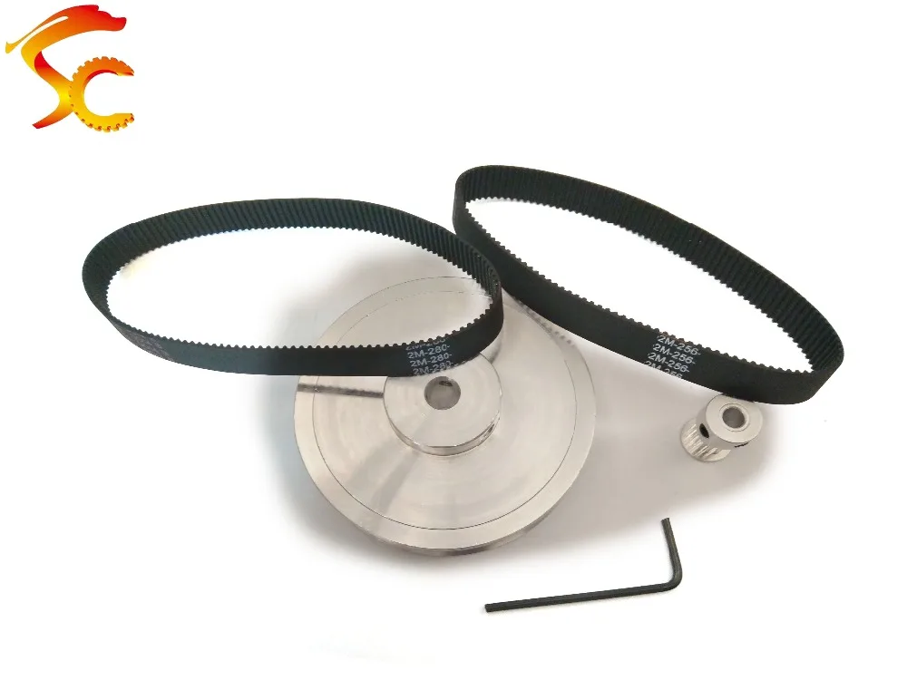 High quality,Timing Belt Pulley GT2 110 teeth 16 teeth Reduction  3D printer accessories belt width 10mm Bore 8&5mm