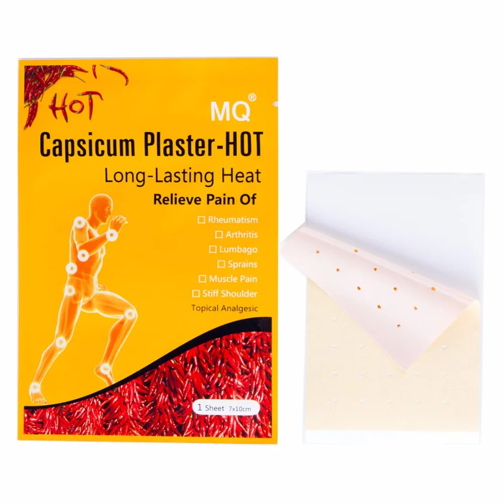 MQ 30 Pcs Chinese Medical Hot Capsicum Pain Relief Plaster for Joints Pain Relieving Porous Chilli Patch Health Care Products