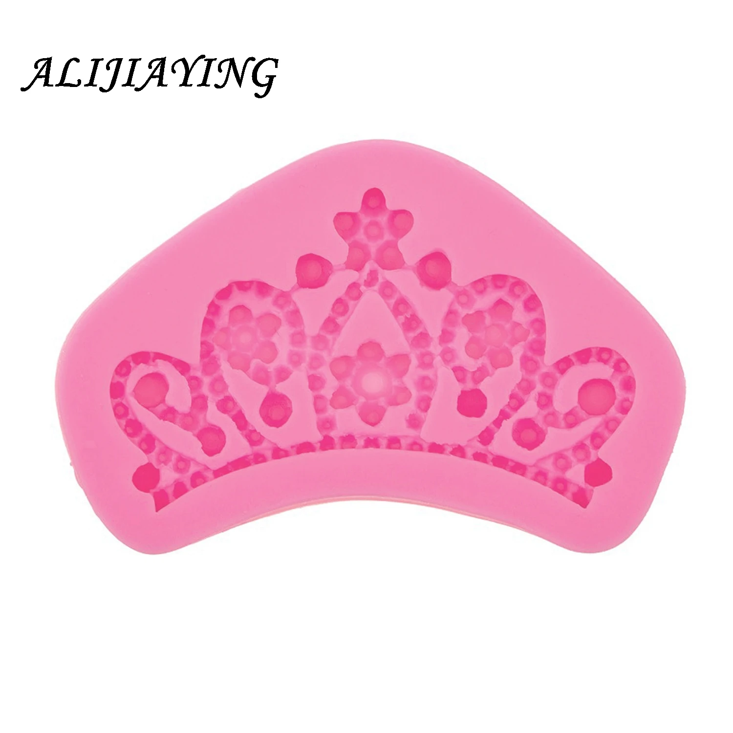 1Pcs Silicone Mould Princess gem Crown Shape Baking Pan Cake Decorating Tools Chocolate Soap Mold Cake Tool D0568