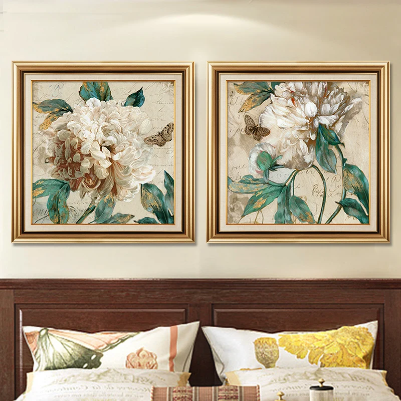 5D New Full Diamond Painting American Restaurant Flower Diamond Embroidery Dross Stitch Small Living Room Simple Modern