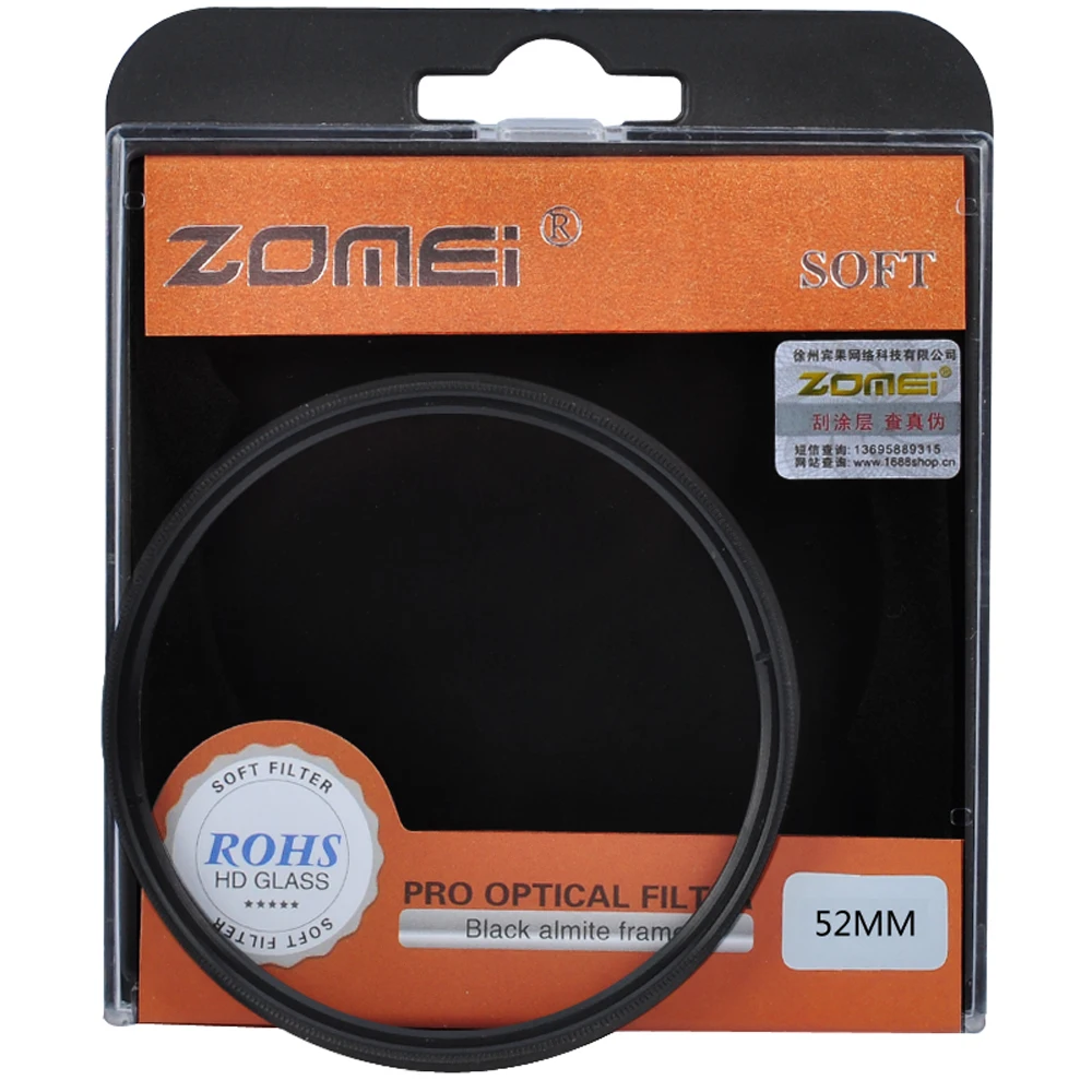 ZOMEI 52/55/58/62/67/72/77/82mm Dreamy Hazy Soft Focus Special Diffuser Portrait Filter Lens For Gital SLR DSLR Camera