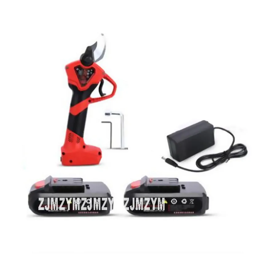 New Arrival 21V bezprzewodowy akumulator elektryczny sekator sekator drzewa owocowego 3cm gałęzie nożyczki z dwoma bateriami