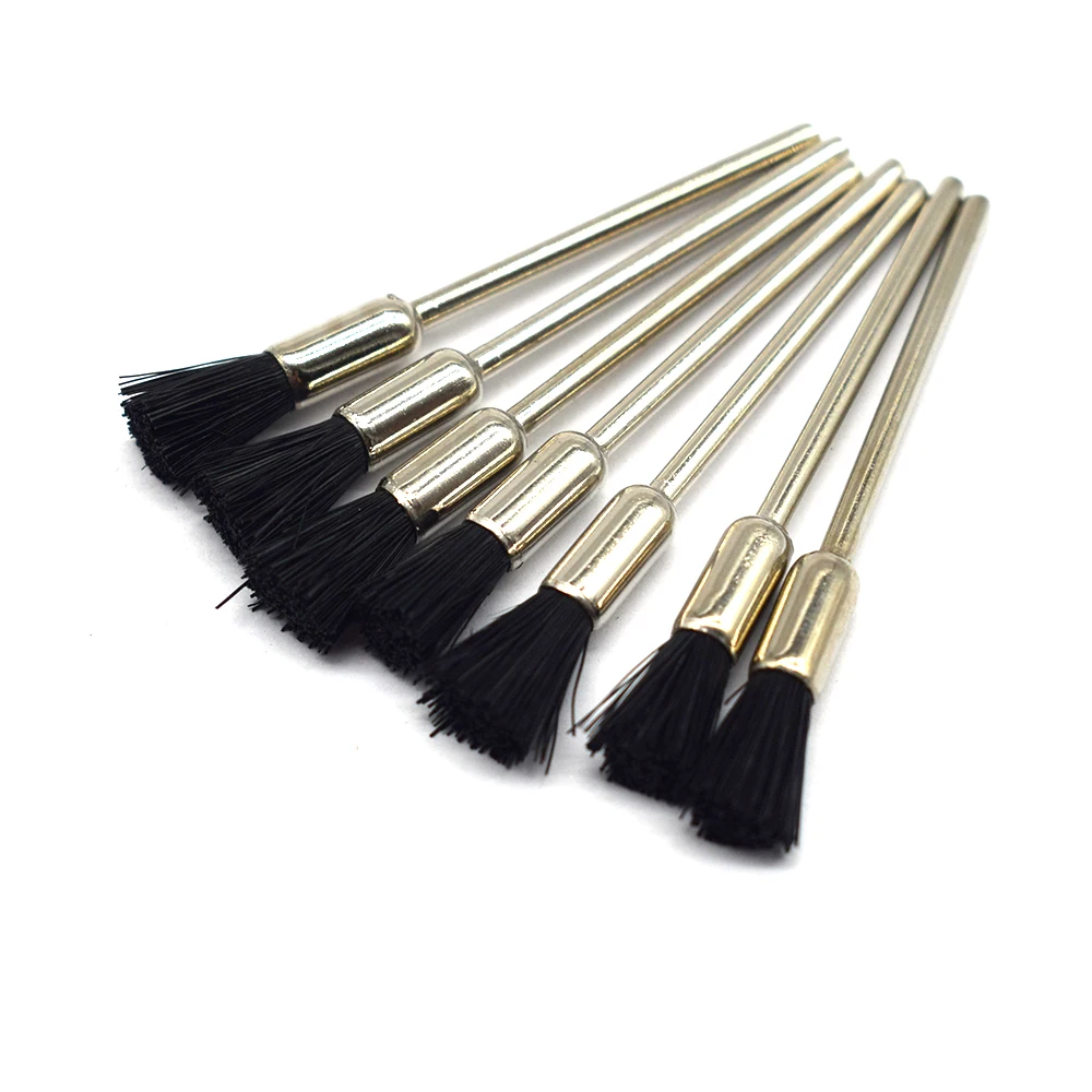 Brass Wire Brush for Electric Grinder Mini Polishing Bristle Brushes for Jewelry Electric Polishing Sanding Cleaning 100PCS