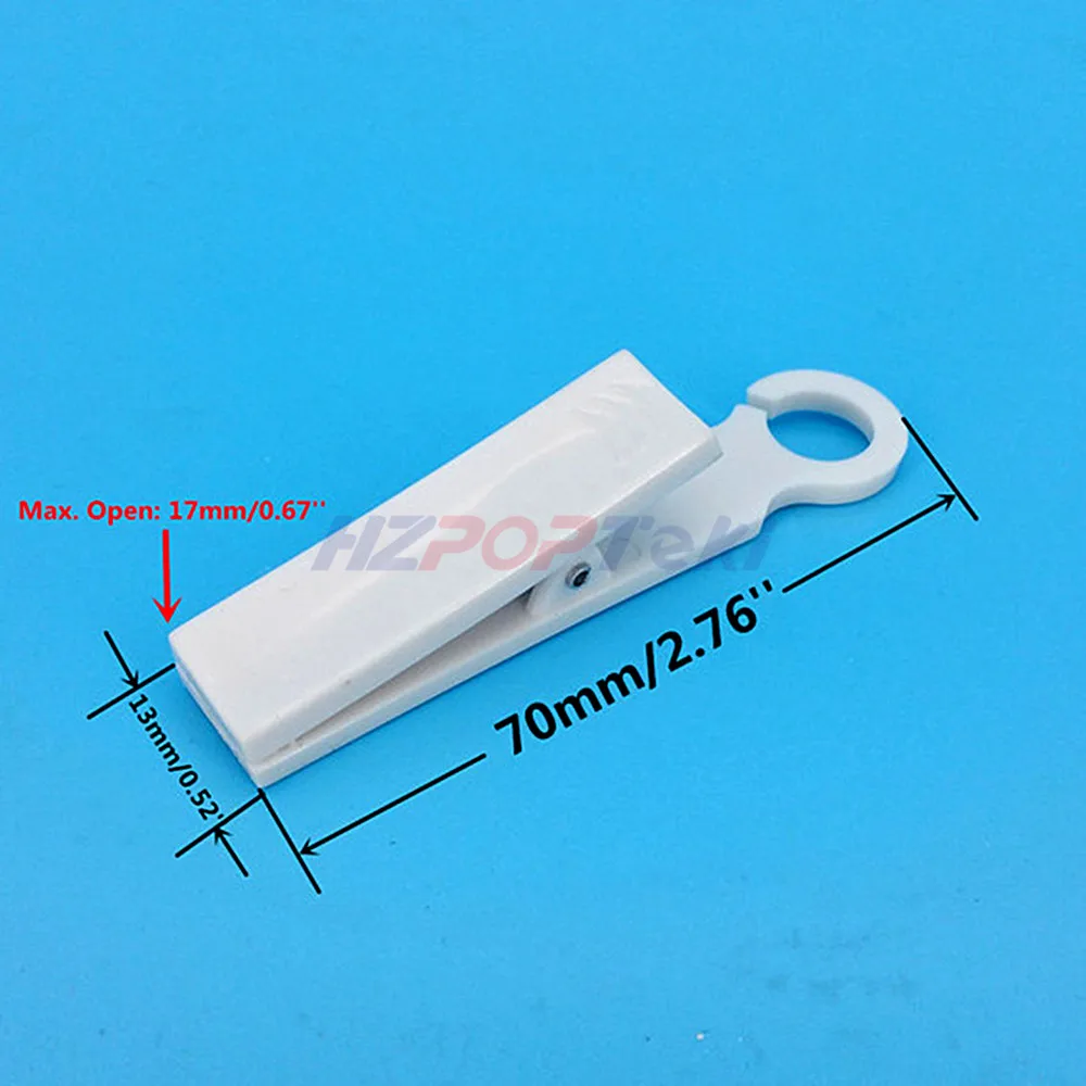 100pcs Plastic Display Price Sign Photo Card Hanging Clip Holder Hooks Up Advertising Promotions