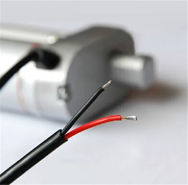 

12 В, 10 мм/с = 0,4 дюйма/с, скорость 750N = 75 кг = 165 фунтов, подъем 100 мм = 4 дюйма, ход постоянного тока, электрический линейный привод